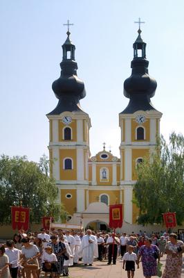 Máriapócs, Szent Mihály-templom-stock-foto