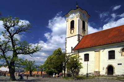 Szentendre, Keresztelő Szent János-plébániatemplom-stock-foto