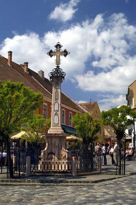 Szentendre, Fő tér-stock-foto