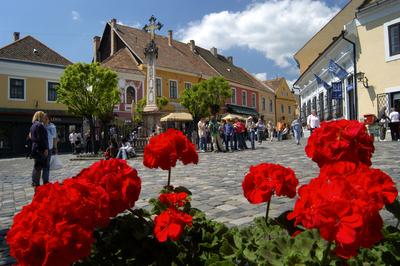 Szentendre, Fő tér-stock-foto