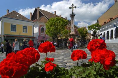 Szentendre, Fő tér-stock-foto