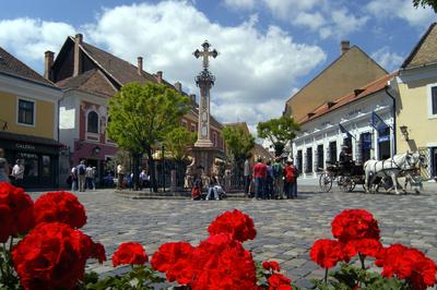 Szentendre, Fő tér-stock-foto