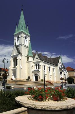 Kaposvár, a Nagyboldogasszony-székesegyház-stock-foto