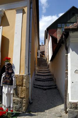 Szentendre belvárosa-stock-foto