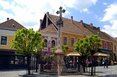 Szentendre, Fő tér-stock-foto