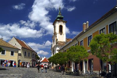 Szentendre, Fő tér-stock-foto
