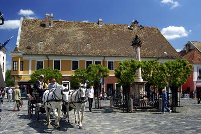 Szentendre, Fő tér-stock-foto
