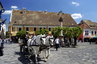 Szentendre, Fő tér-stock-foto