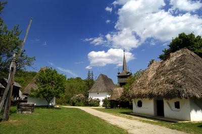 Szentendrei Szabadtéri Néprajzi Múzeum-stock-foto