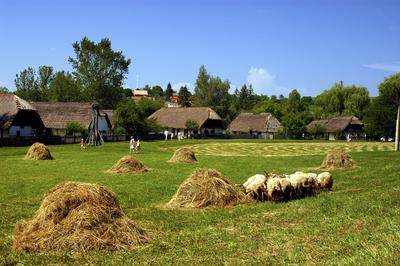 Szennai Szabadtéri Néprajzi Múzeum (skanzen)-stock-foto