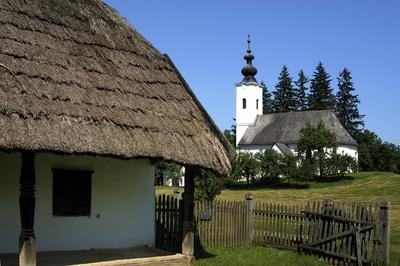 Szennai Szabadtéri Néprajzi Múzeum (skanzen)-stock-foto