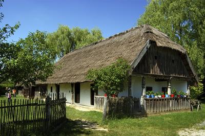 Szennai Szabadtéri Néprajzi Múzeum (skanzen)-stock-foto