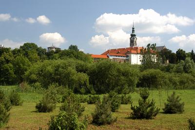 Szécsény, ferences templom és kolostor-stock-foto