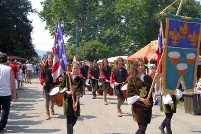 Visegrádi Nemzetközi Palotajátékok-stock-foto