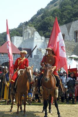 Visegrádi Nemzetközi Palotajátékok-stock-foto