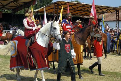 Visegrádi Nemzetközi Palotajátékok-stock-foto