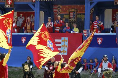 Visegrádi Nemzetközi Palotajátékok-stock-foto