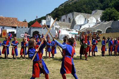 Visegrádi Nemzetközi Palotajátékok-stock-foto