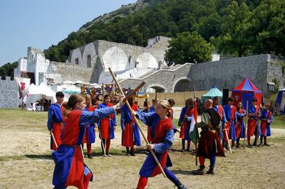 Visegrádi Nemzetközi Palotajátékok-stock-foto