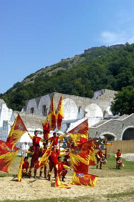 Visegrádi Nemzetközi Palotajátékok-stock-foto