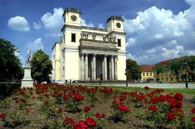 Vác, Nagyboldogasszony-székesegyház-stock-foto