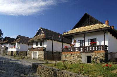 Hollókő, Ófalu védett falurész-stock-foto