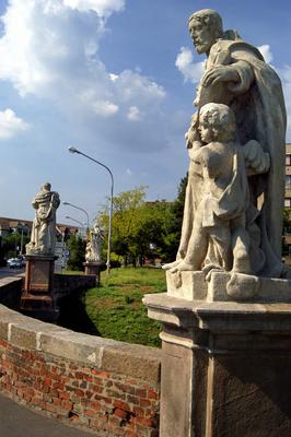 Vác, Gombás-patak hídja (Kőszentes híd)-stock-foto