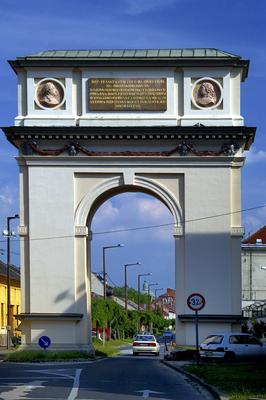 Vác, Diadalív-stock-foto