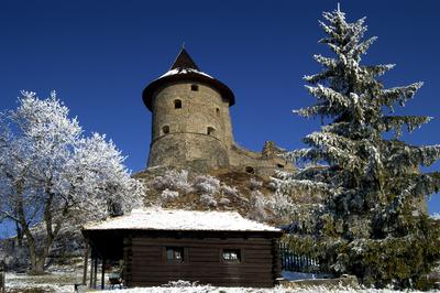 Somoskő vára-stock-foto