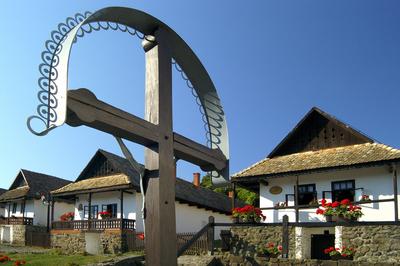 Hollókő, Ófalu védett falurész-stock-foto