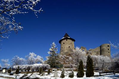 Somoskő vára-stock-foto