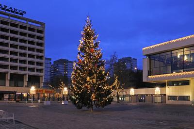 Salgótarján belvárosa-stock-foto