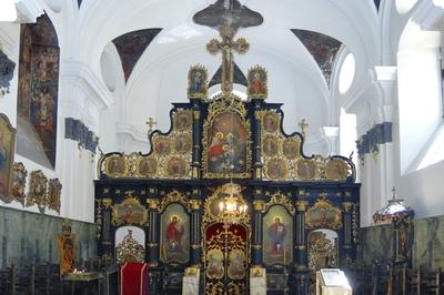 Szentendre, Gyümölcsoltó Boldogasszony templom-stock-foto