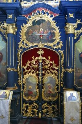 Szentendre, Gyümölcsoltó Boldogasszony templom-stock-foto
