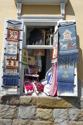 Belvárosi hangulat Szentendrén-stock-foto