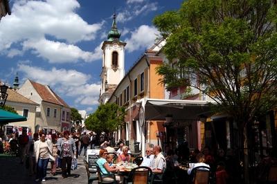Szentendre, Fő tér-stock-foto