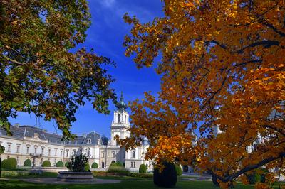Keszthely, Festetics-kastély-stock-foto