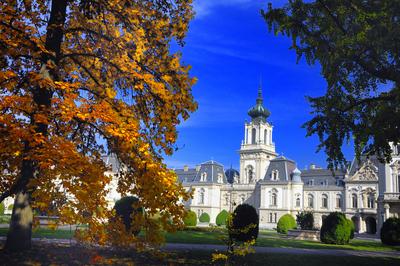 Keszthely, Festetics-kastély-stock-foto