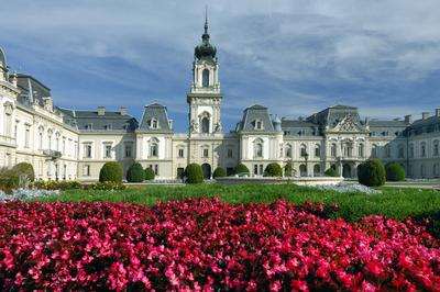 Keszthely, Festetics-kastély-stock-foto