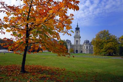 Keszthely, Festetics-kastély-stock-foto