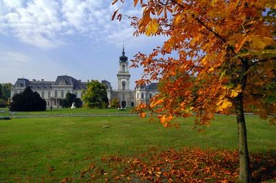 Keszthely, Festetics-kastély-stock-foto