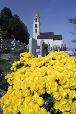 Egregy (Hévíz), Árpád-kori Szent Magdolna templom-stock-foto