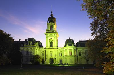 Keszthely, Festetics-kastély-stock-foto