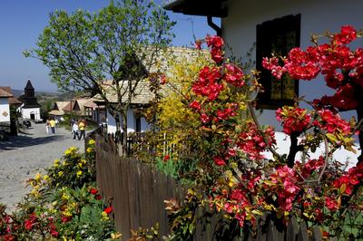 Hollókő, Ófalu védett falurész-stock-foto