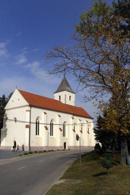 Kőröshegy, Római katolikus templom-stock-foto