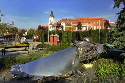 Siófok belvárosa (Fő tér).-stock-foto