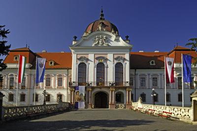 Gödöllő, Grassalkovich-kastély-stock-foto