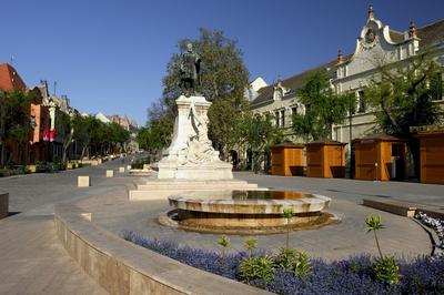 Szekszárd belvárosa (Garay tér)-stock-foto