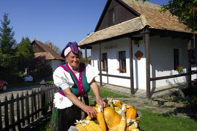 Hollókő, Ófalu védett falurész-stock-foto