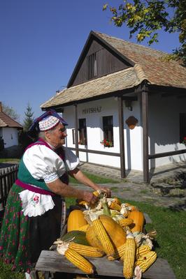 Hollókő, Ófalu védett falurész-stock-foto